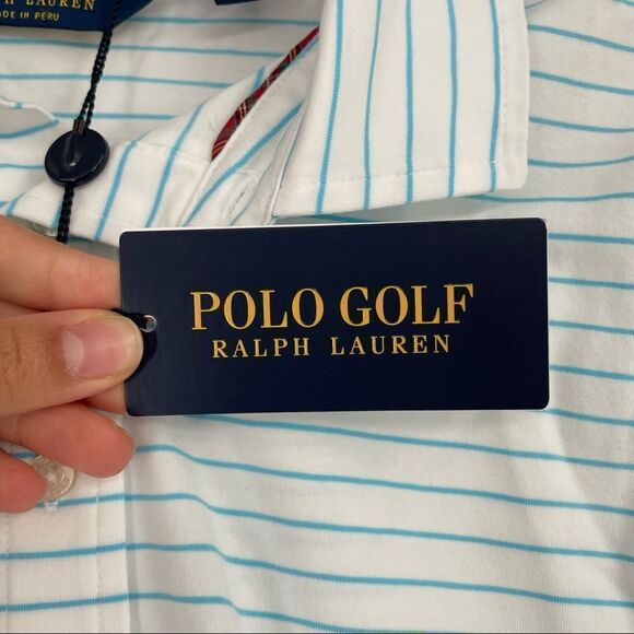 Polo Golf Ralph Lauren Moisture Wicking Striped NWT XXL - Picture 9 of 10
